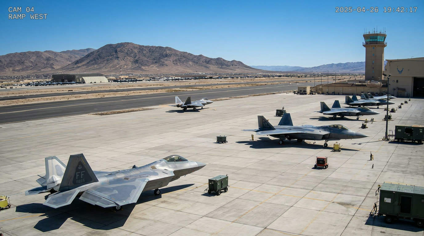 Surveillance view of Fort Zancudo airspace